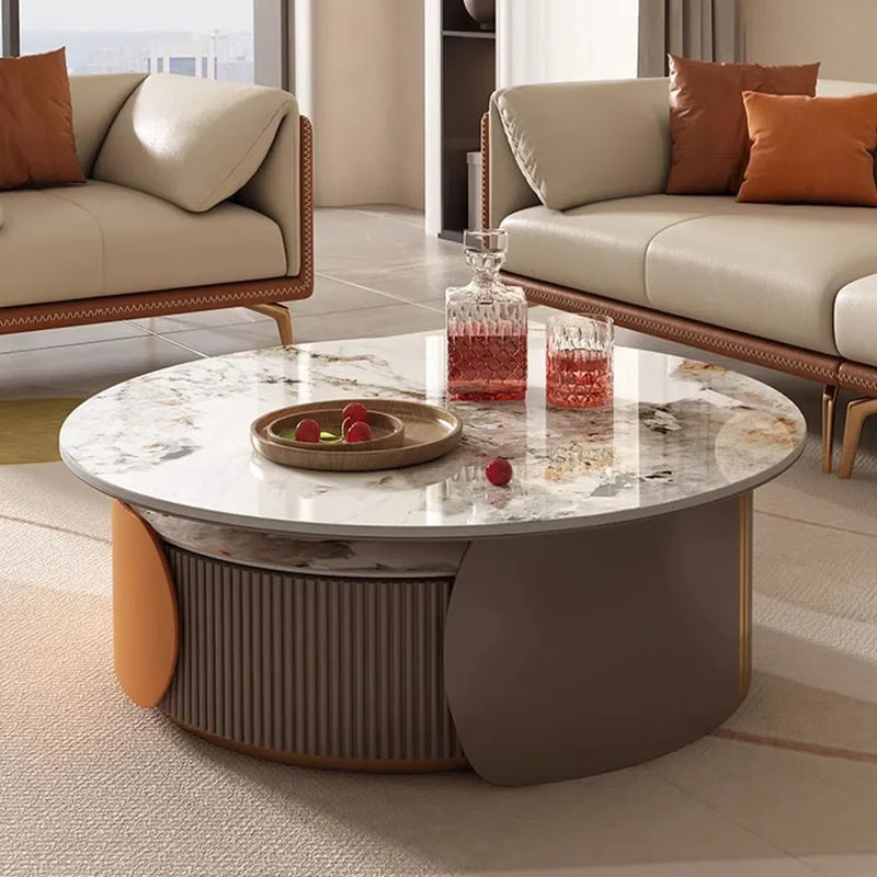 Living Room Coffee Table Home Set Marble Top Unique Coffee Table Modern Sofa Italian Extendable Luxury Table Basse FurnitureXS