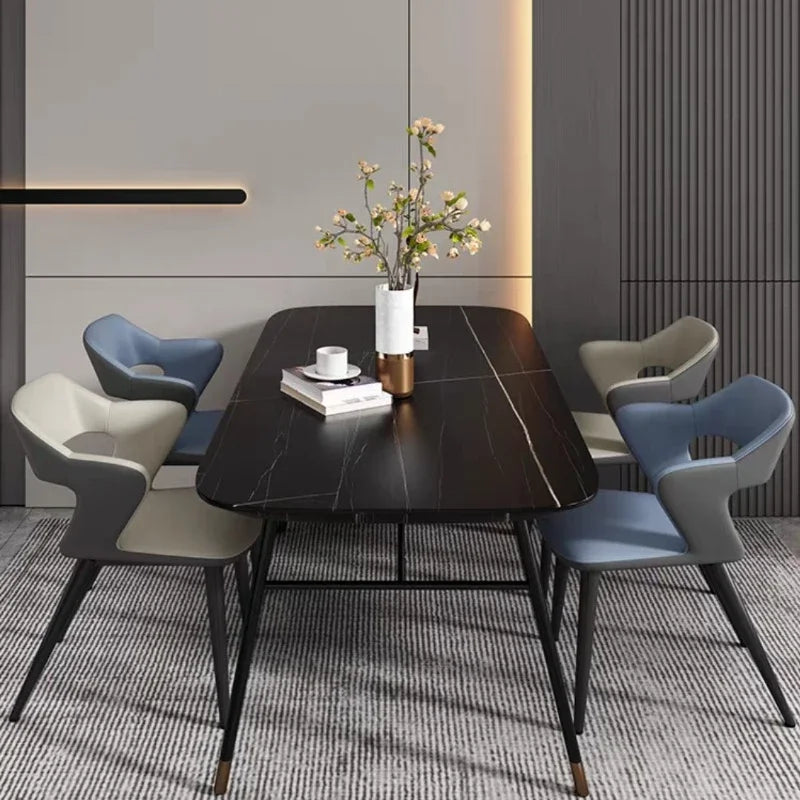 Luxurious Dining Chair Modern Italian Designer Executive Floor Nordic Kitchen Backrest Muebles De La Sala Italian Furniture